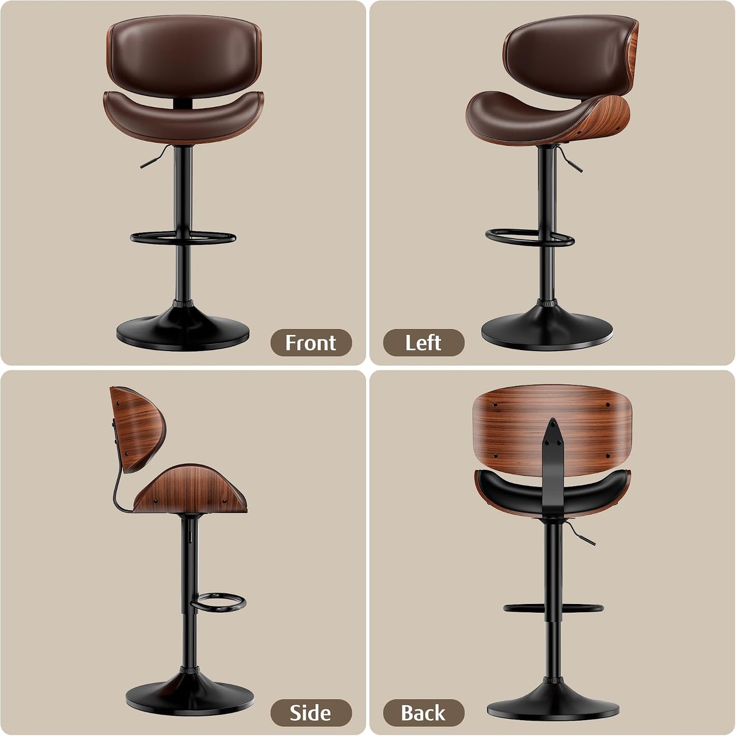 ContourLift 360° Adjustable Bar Stool Set