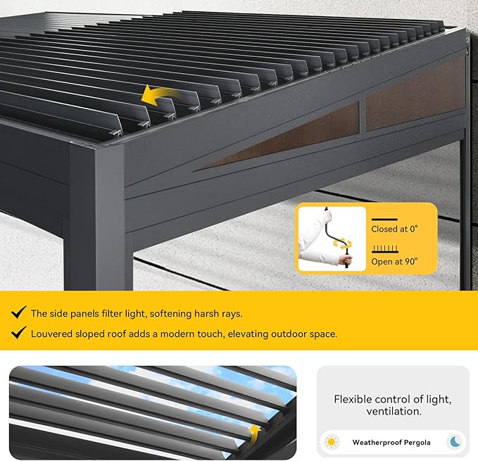 SkyShade Smart Louver Pergola