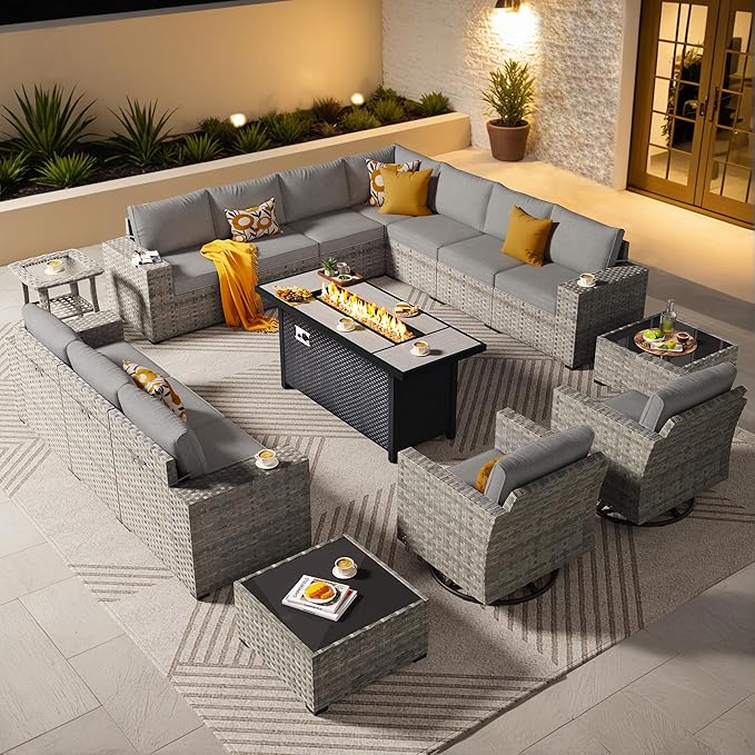 Sunset Ember 16-Piece Patio Fire Pit Set