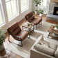 Montrose Fabric & Leather Accent Chair
