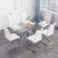 Celeste Rectangular Glass Dining Set