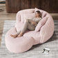 Modern Corduroy Oversized Lounge Chair with Ottoman