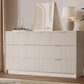 Minimalist Wood Dresser with Fluted Drawers