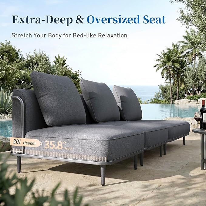 HavenLux Deep Seating Modular Patio Conversation Set