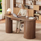 Aurelia Curve Desk with Storage