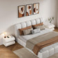 CloudCurve Faux Leather Nightstand Set