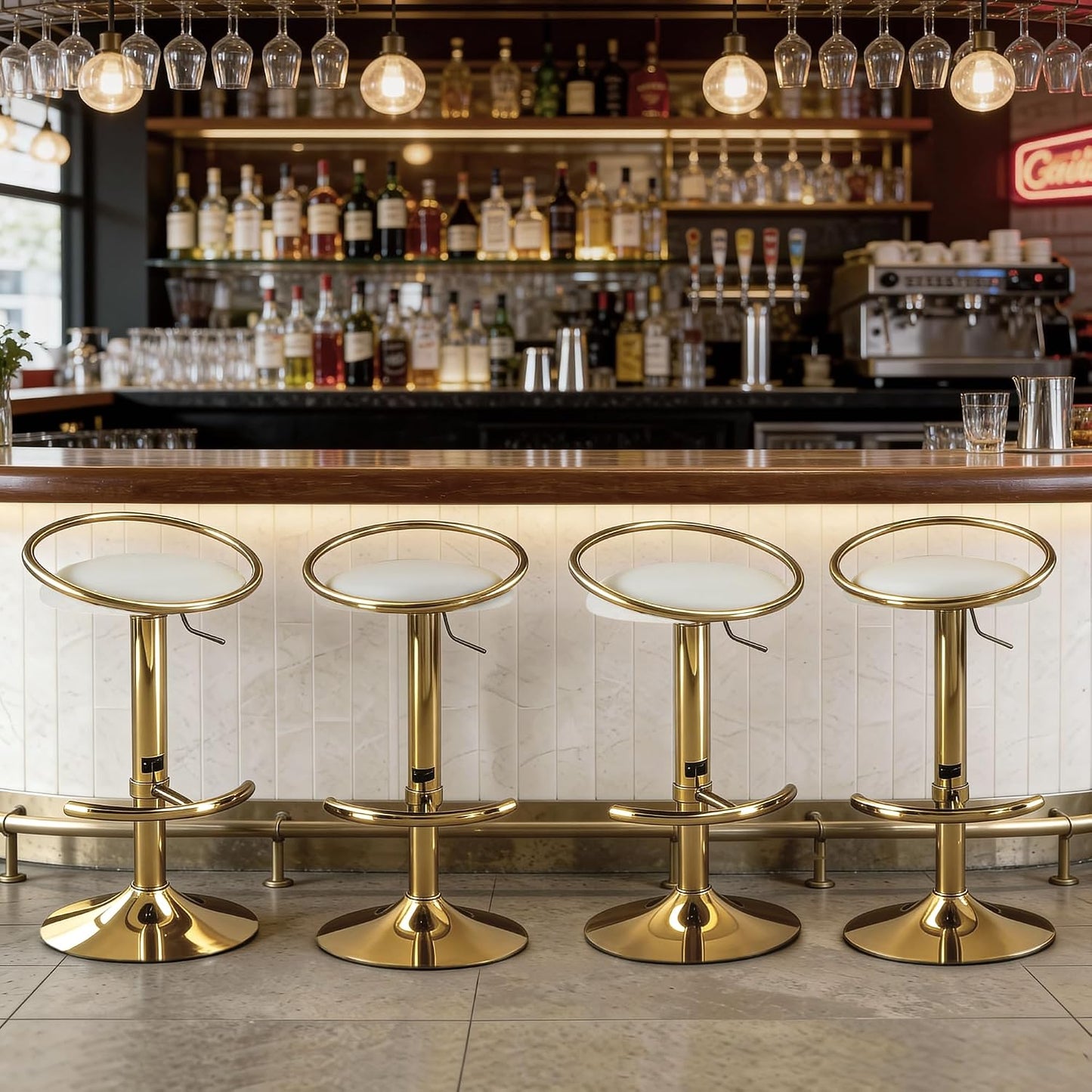 UrbanForge Adjustable Bar Stool Set