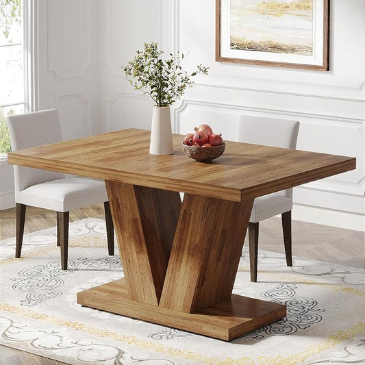 Heritage Elm Rustic Dining Table