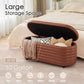 Modern Leather Storage Ottoman Bench