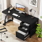 Prestige Computer Desk with Reversible File Cabinet