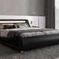 Modern LED Storage Bed Frame with Adjustable Headboard