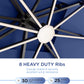 LumiShade LED Cantilever Umbrella