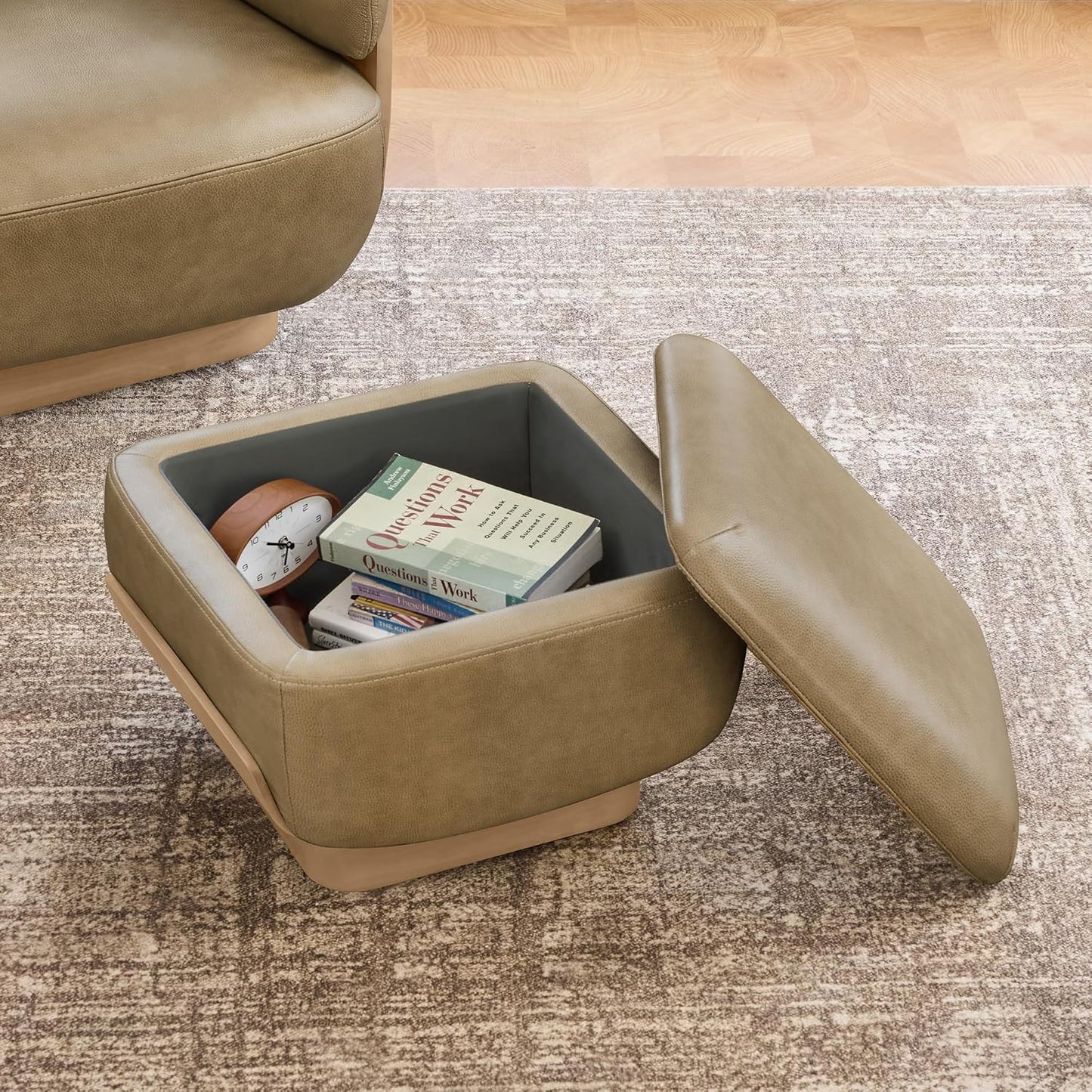 Montclair™ Leather Swivel Chair & Ottoman Set