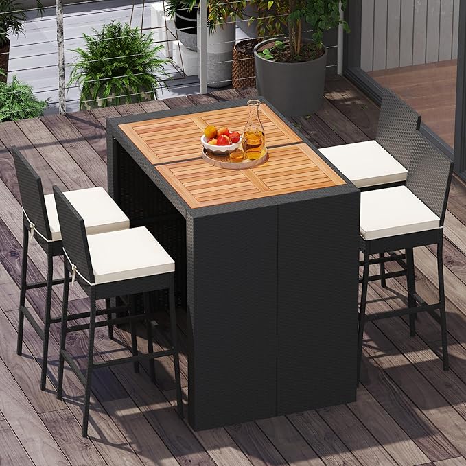HarborWick 5 Piece Outdoor Bar Set