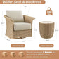 HorizonFlex Swivel Glider Patio Bistro Set