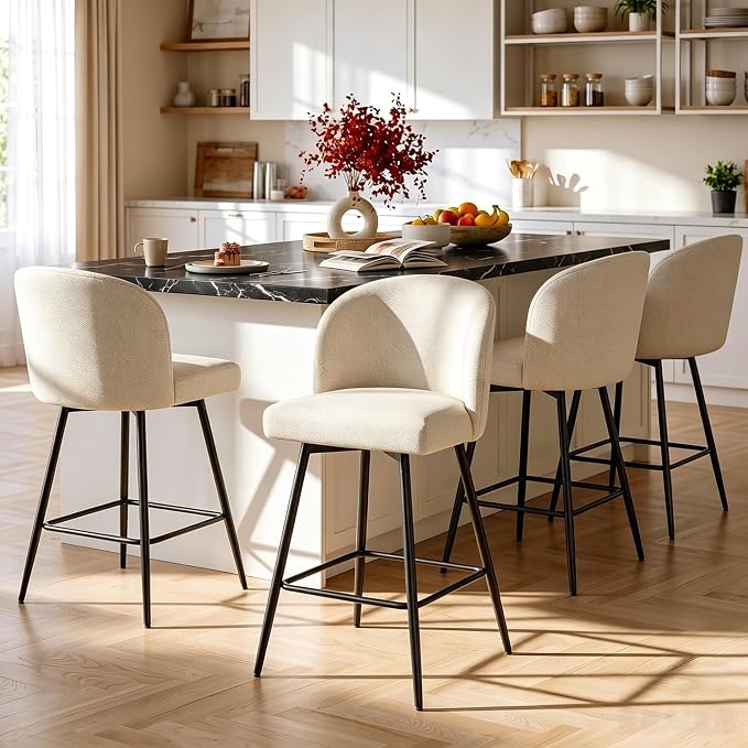 ComfortCurve 360° Swivel Bar Stool Set