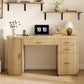 Monarch Fluted Executive Storage Desk with Charging Station