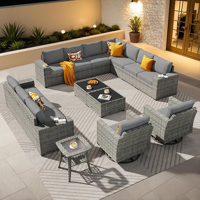 Sunset Ember 16-Piece Patio Fire Pit Set
