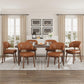 Camden Mid-Century Modern Leather Dining Chair Set