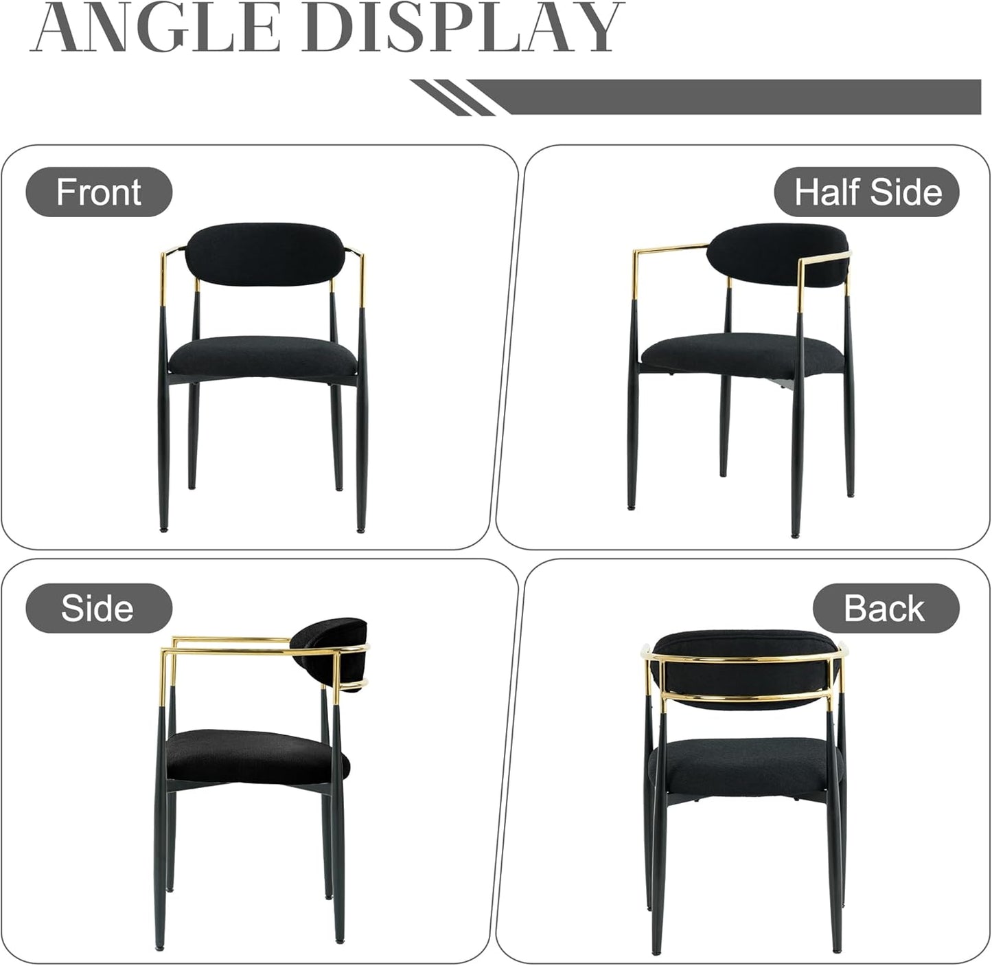 Avery Bouclé Dining Chair Set