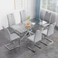 Celeste Rectangular Glass Dining Set