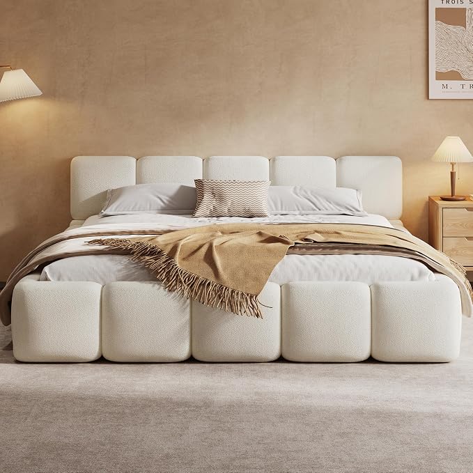 DreamCloud Bouclé Platform Bed