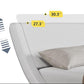 Modern Sleigh Upholstered Platform Bed