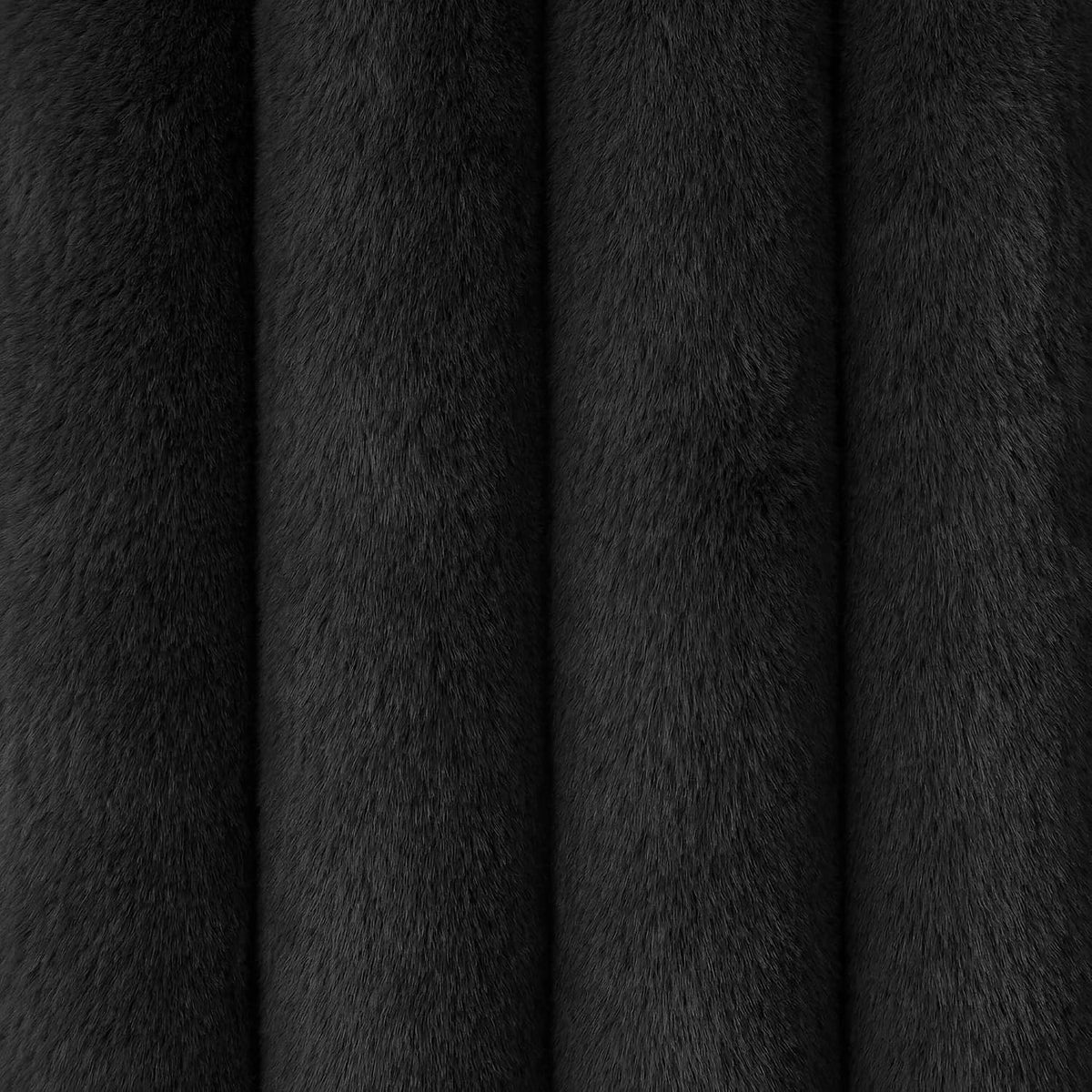 Royal Luxe Faux Fur Wingback Bed with RGB LED Lighting