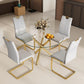 Celeste Round Glass Dining Set