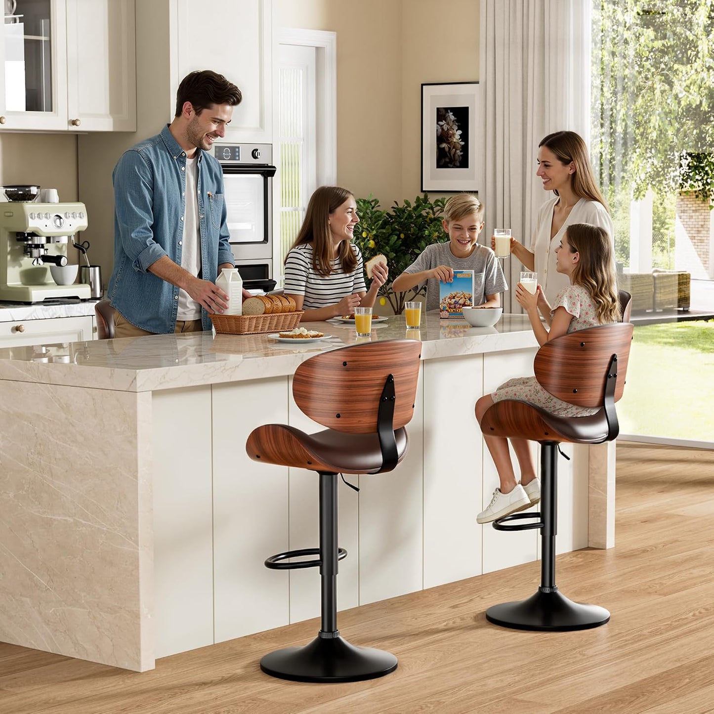 ContourLift 360° Adjustable Bar Stool Set