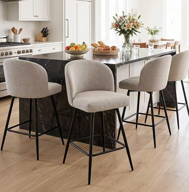 ComfortCurve 360° Swivel Bar Stool Set