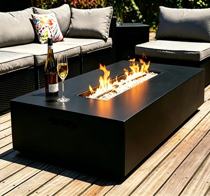 EmberLuxe Modular Fire Pit Table Set