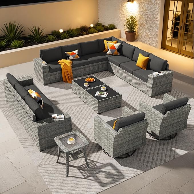 Sunset Ember 16-Piece Patio Fire Pit Set
