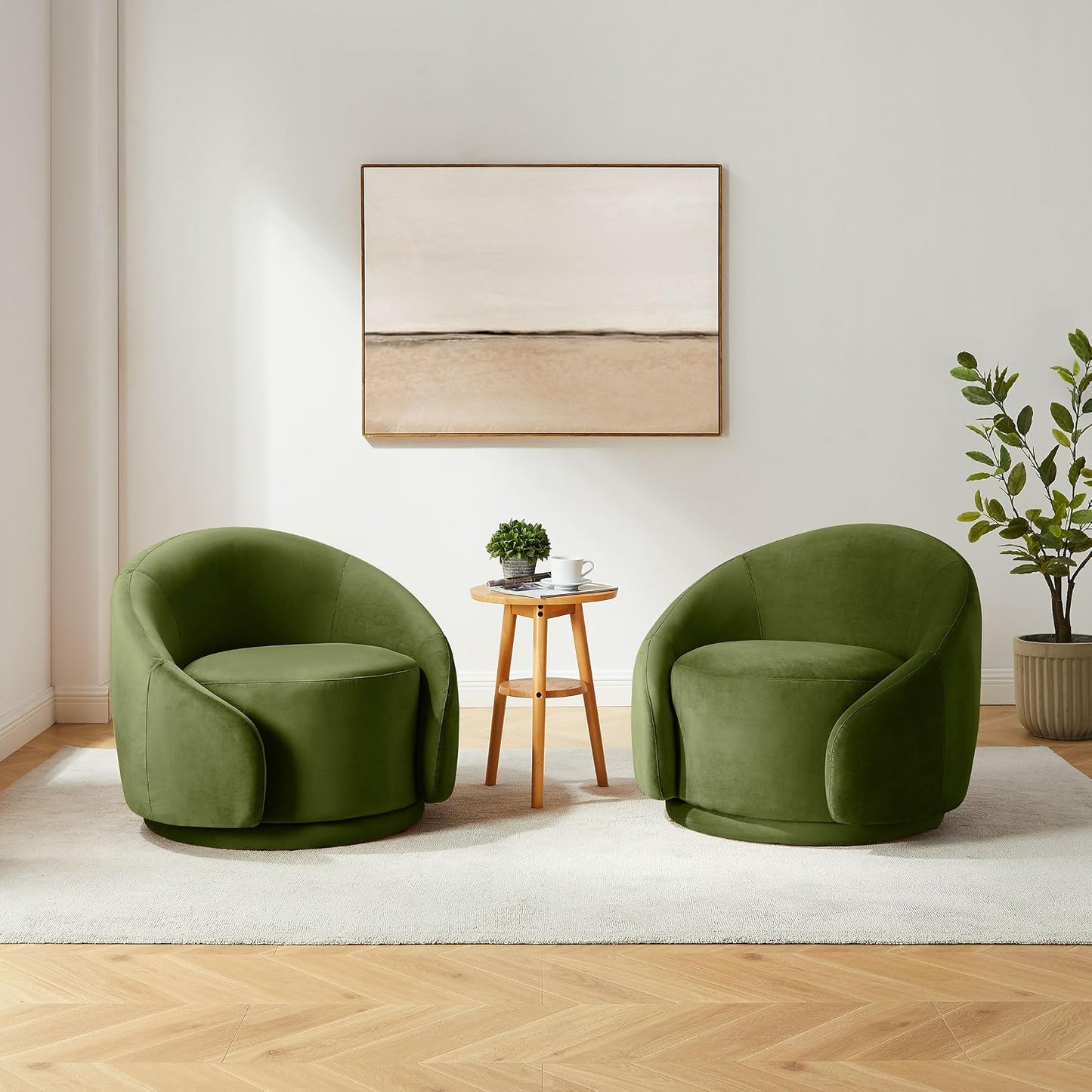 Sherpa Swivel Barrel Accent Chair