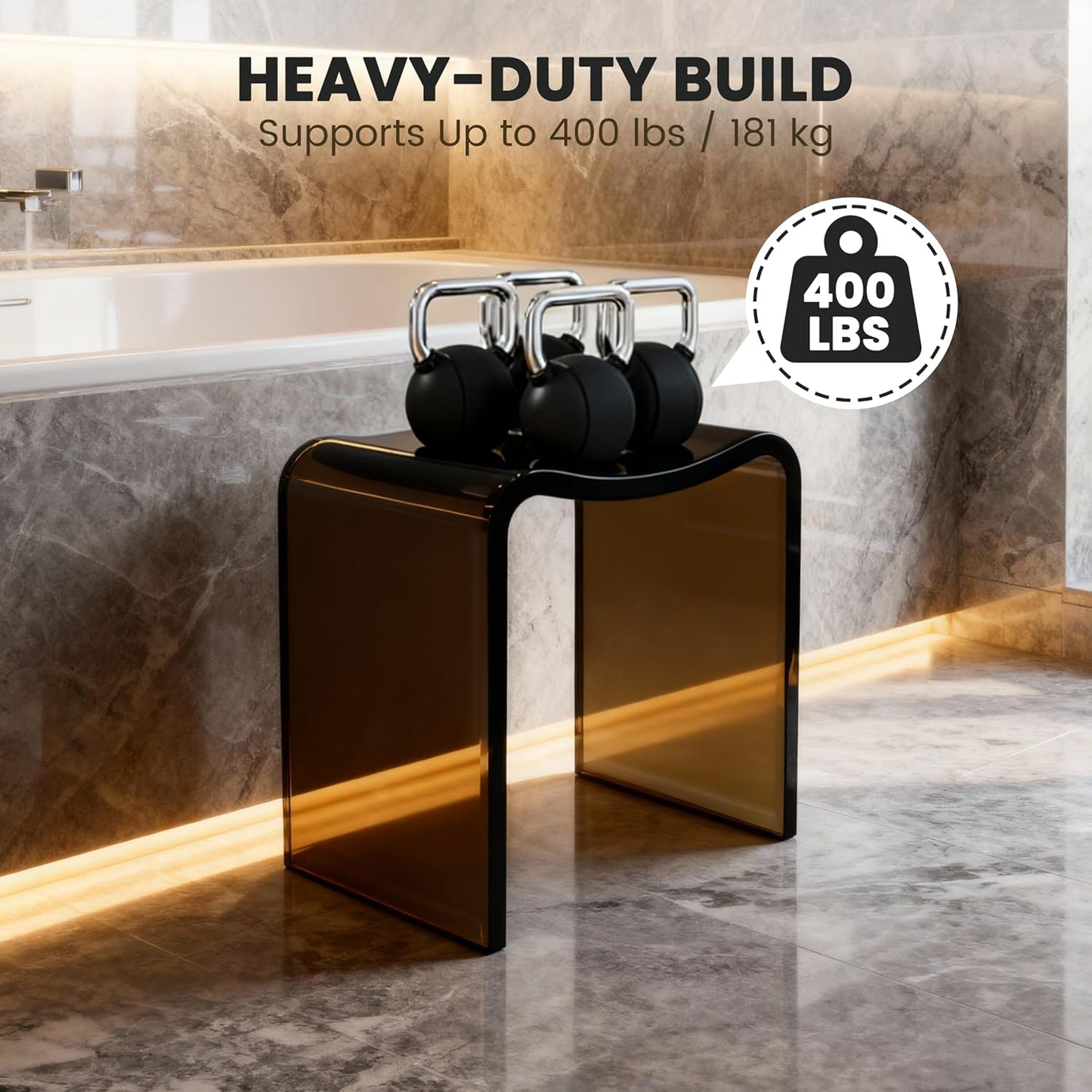 OpulentFlow Shower Stool