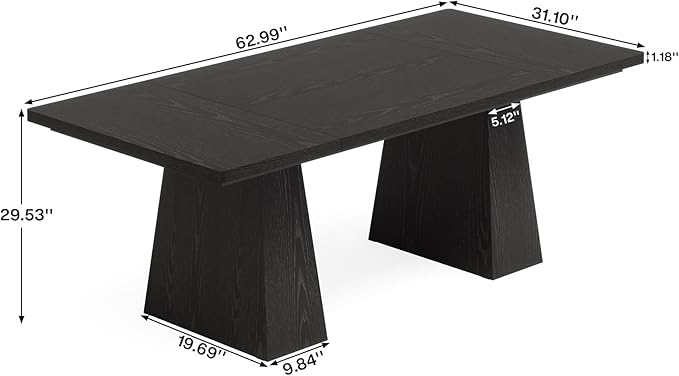 Noir Executive Desk