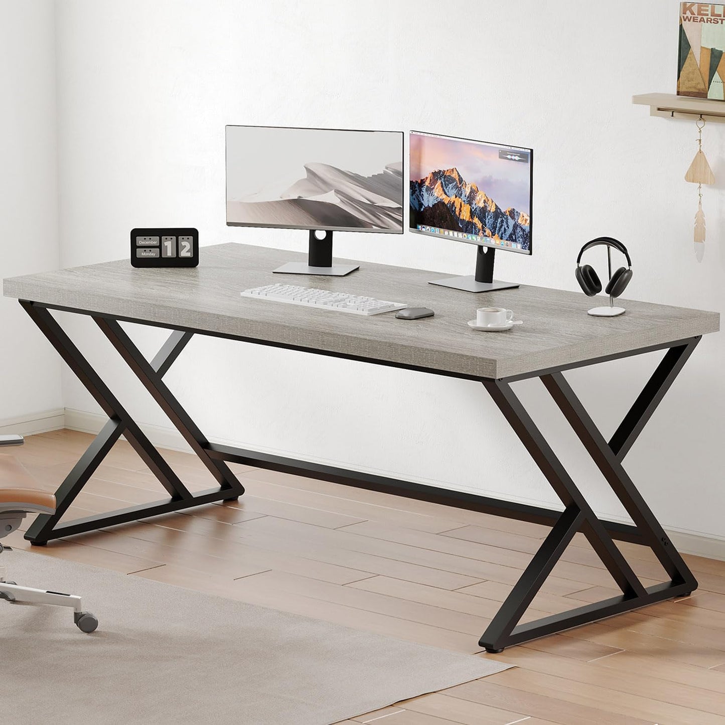 Ironwood Executive Desk – Modern Industrial Workstation