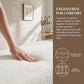Modern Cylindrical Upholstered Linen Bench