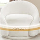 Sherpa Swivel Barrel Accent Chair