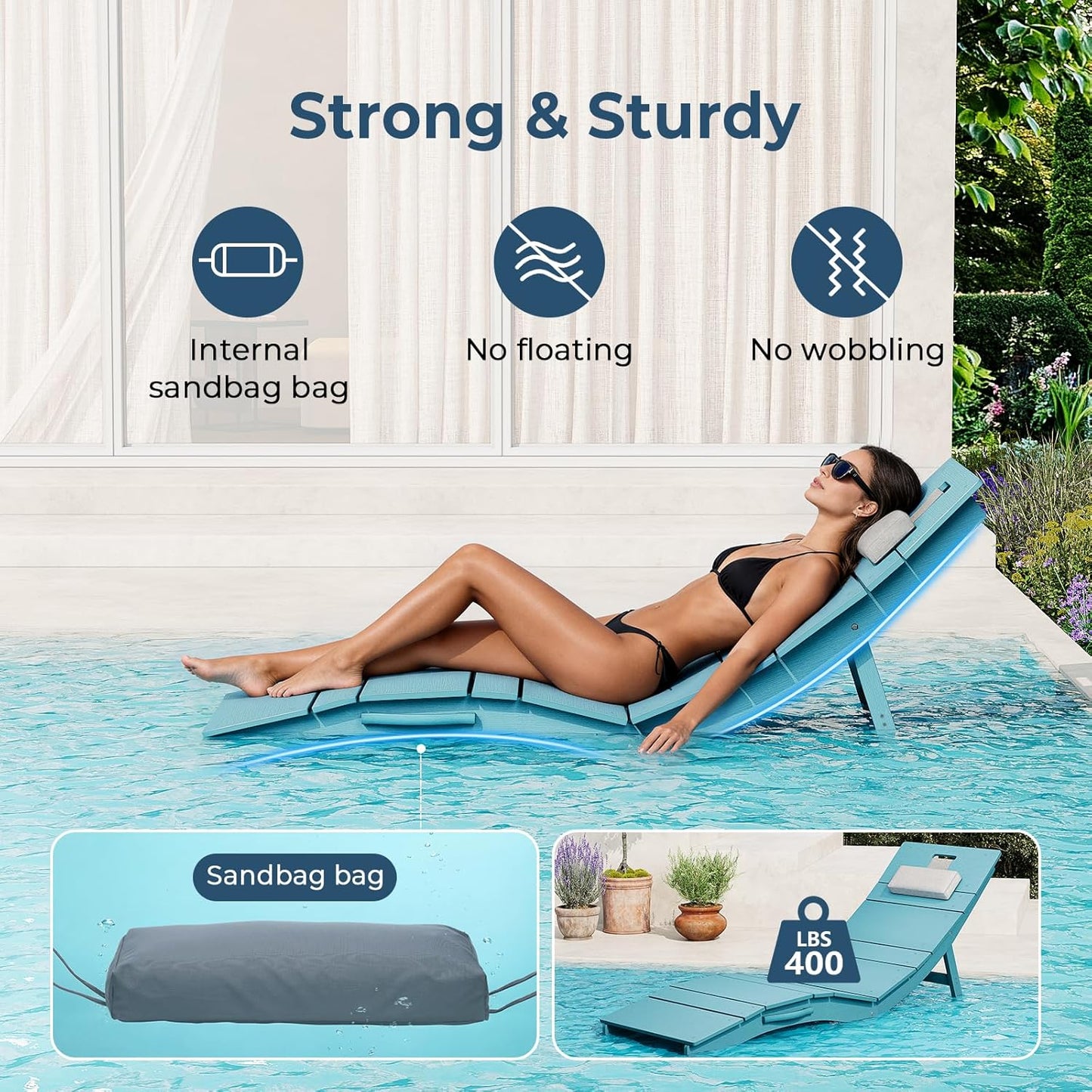 LagunaWave™ In-Pool Chaise Lounge Set