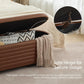 Modern Leather Storage Ottoman Bench