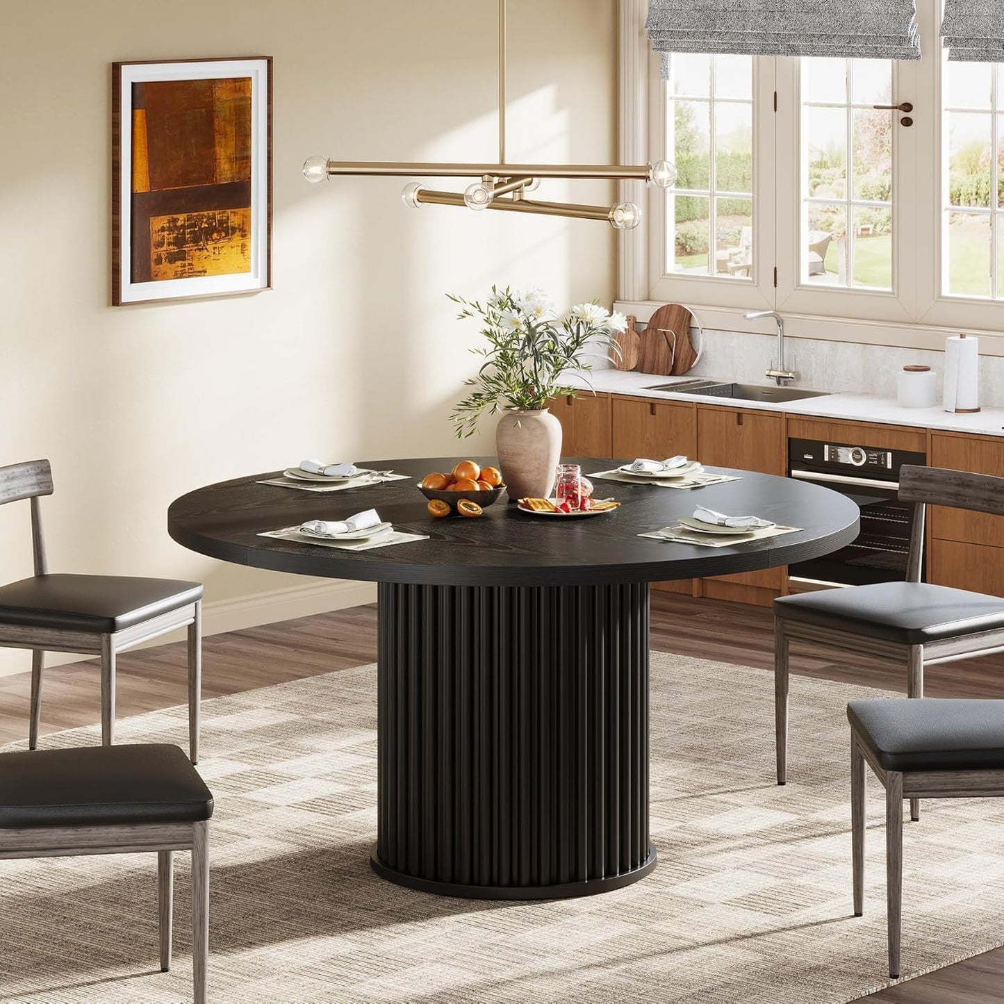 Aurelia Fluted Round Dining Table