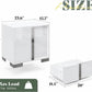 Modern High Gloss Dresser with Chrome Mirror Handles
