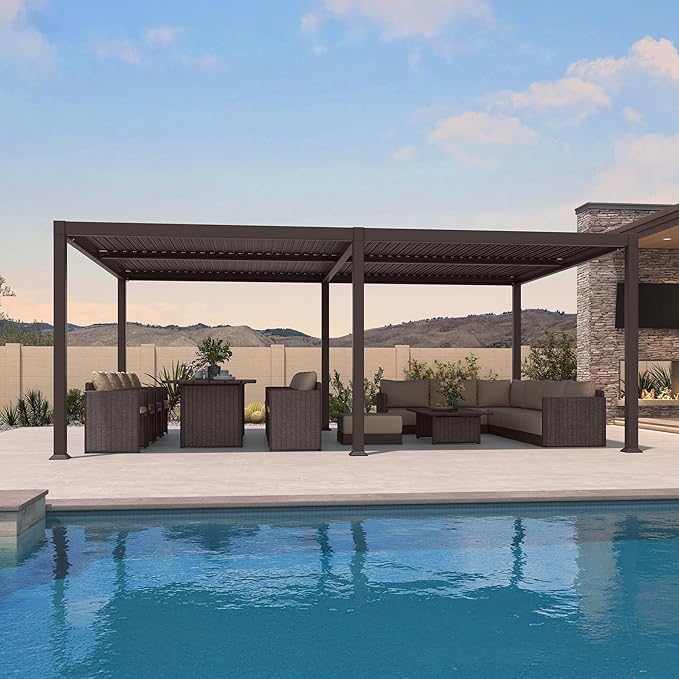 Modern Luxe Louvered Pergola