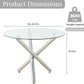 Celeste Round Glass Dining Set