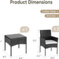 LunaWeave Patio Bistro Set