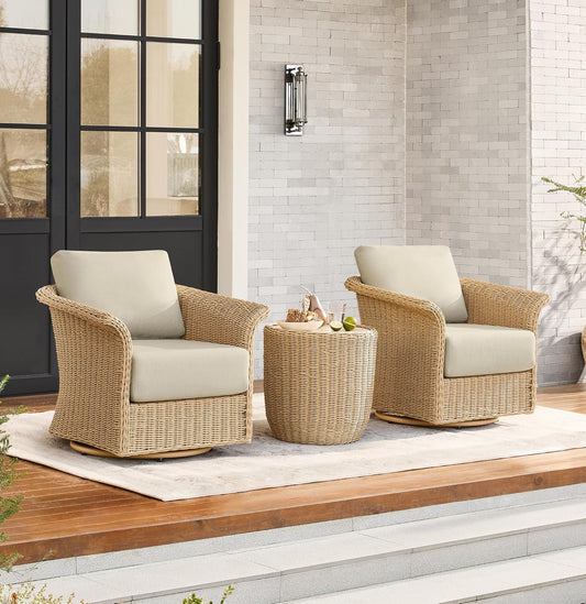 HorizonFlex Swivel Glider Patio Bistro Set