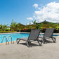 Heavy-Duty Textilene Aluminum Outdoor Lounge Chair