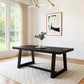 Heritage Grove Solid Wood Farmhouse Dining Table