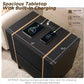 Modern Architectural Wood Dresser with Gold-Capped Feet